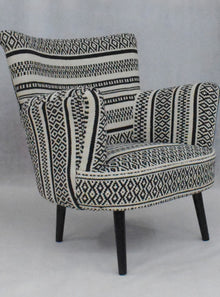  Black & White Kilim Armchair