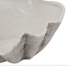 Large Ceramic Adele White Shell Bowl