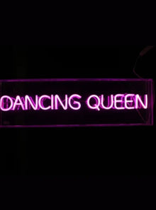  LED Pink Neon Acrylic Light Box - Dancing Queen