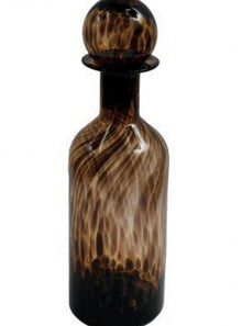  Leopard Print Deco Style Glass Jar With Lid