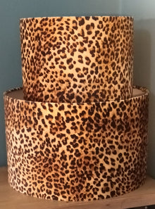  Leopard Print Velvet Lampshade 40 cm