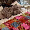 Patchwork Design Cotton Velvet Throw - Jaipur Collection