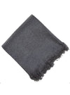 Faux Thick Mohair Throw Slate