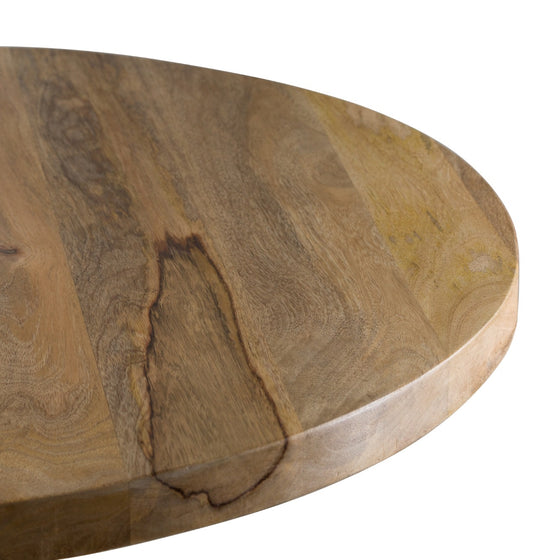 Franklin Hardwood Bar Table Natural Wood And Metal
