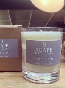  Natural Organic Fresh Linen Scented Vegan Candle | Scape Interiors