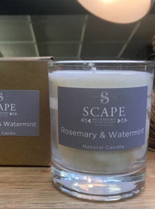  Scape Interiors Rosemary & Watermint Scented Vegan Candle | 1 Wick