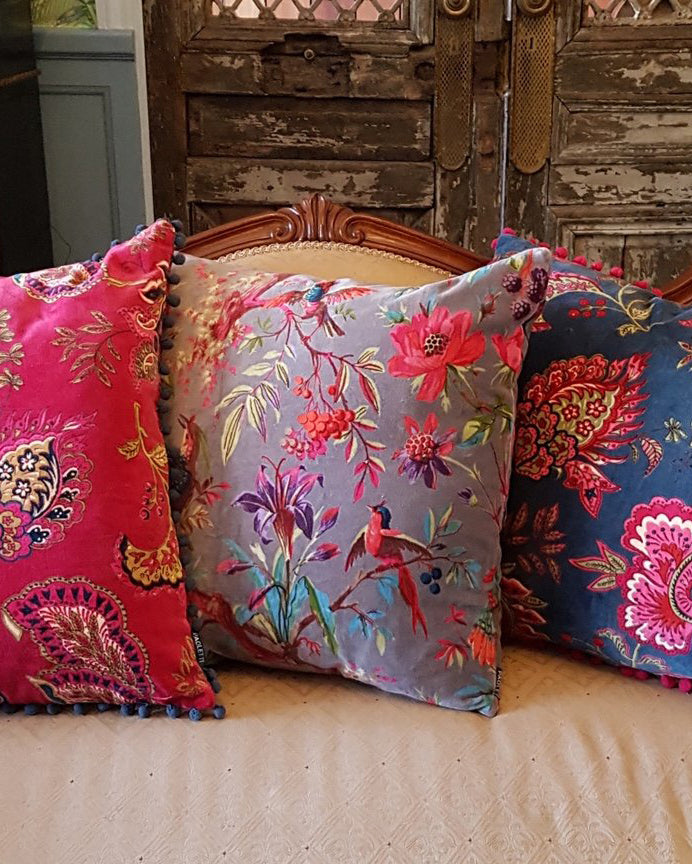  cushions for sofa | colourful | floral | velvet | soft | elegant cushions | fashion