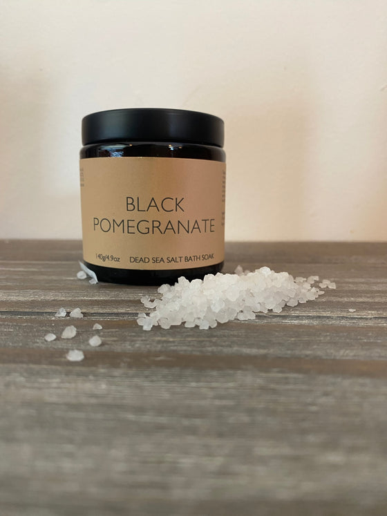 Black Pomegranate Bath Soak Salt