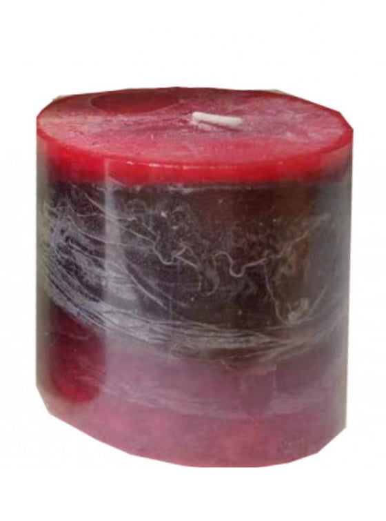 10 X 10 Red Textured Candle