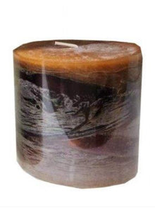  10 x 10 Brown Textured Candle