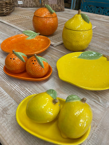  Orange Lemon Cruet Set With Tray