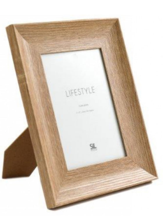 5 X 7 Thick Wooden Frame Natural Wood