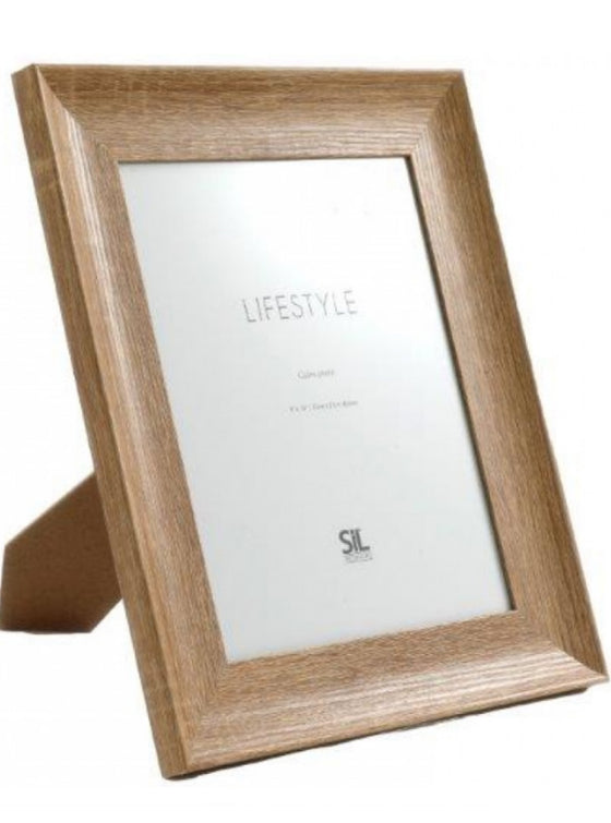 8x10 Thick Wooden Frame Natural Wood