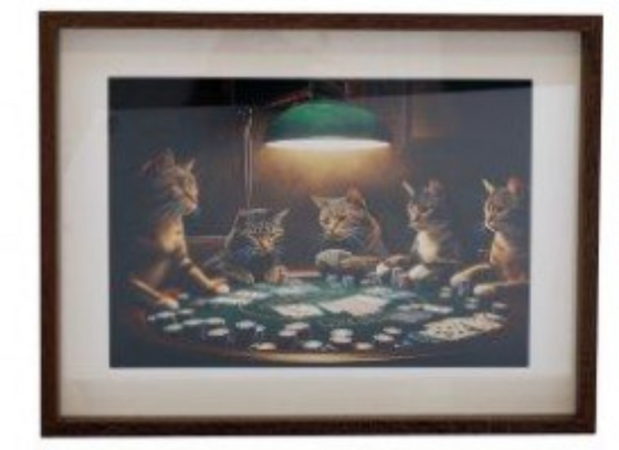 Cats Poker Wall Art