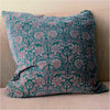 Blue Paisley Cotton Velvet Fully Lined Large Throw