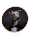 Single Dog  Head Glass Coasters