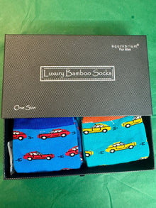  Bamboo Car Socks Men’s Gift Box