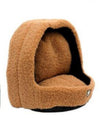 Boucle Hooded Pet Bed