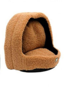  Boucle Hooded Pet Bed