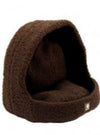 Boucle Hooded Pet Bed