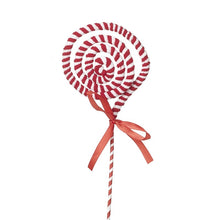  Single Candy Cane Red & White