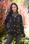 Large black Lugano Cardigan