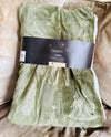 Christma Tree Green Sherpa Throw