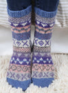 Classic Fairisle Sofa Socks Grey