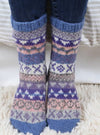 Classic Fairisle Sofa Socks Jacaranda