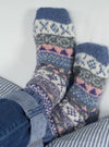 Classic Fairisle Sofa Socks Jacaranda