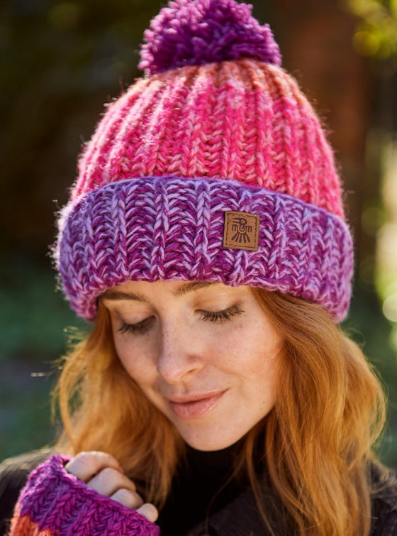 Cotopaxi Bobble Beanie Pink