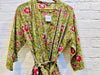 Cotton Floral Green & Pink Kimono