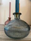 Ribbed Glass Vase | Candle Holder