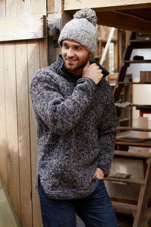  Donegal Cardigan L/XL Charcoal