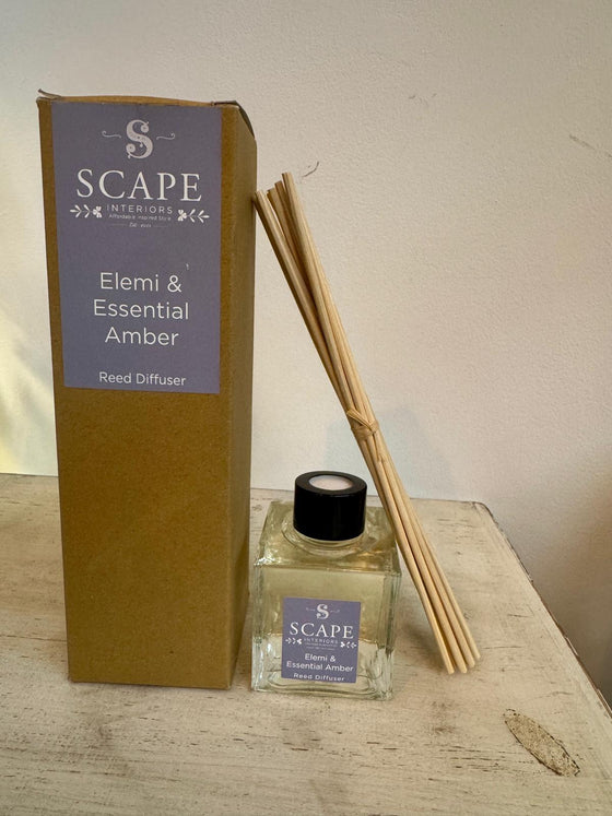 reed diffuser with refill elemi essential amber
