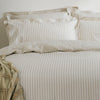 Hebden Stripe Natural Super King Bed Set