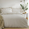 Hebden Stripe Natural Super King Bed Set