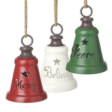  Hand Painted Bells Red/Green/White