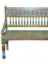 Hand Painted Indian Bench