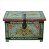 Hand Painted Indian Lift Top Chest