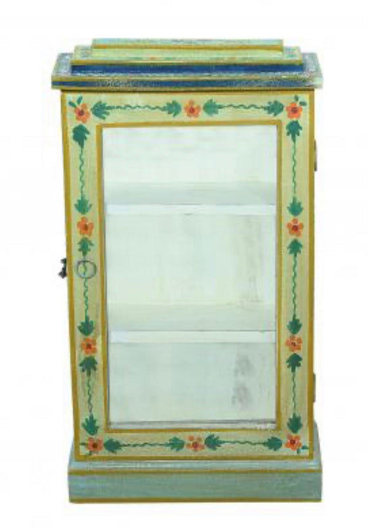 Hand Painted Indian Side Cabinet