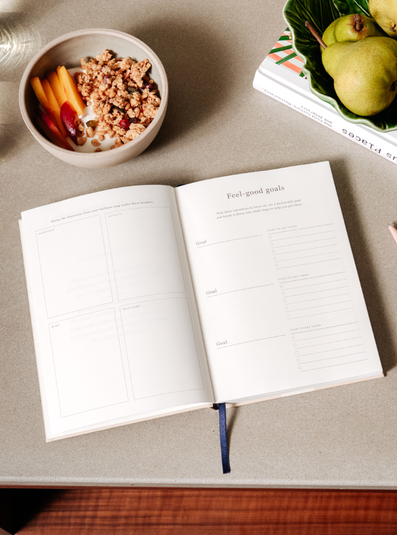 Happy Stripe Wellness Journal