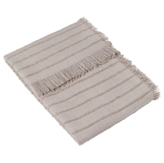 folded gray blanket,Hazie Woven Fringed Throw Griege
