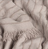 gray blanket, Hazie Woven Fringed Throw Griege