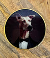 Dog Head Glass Coasters