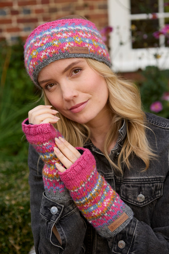 Iona Handwarmer Pink