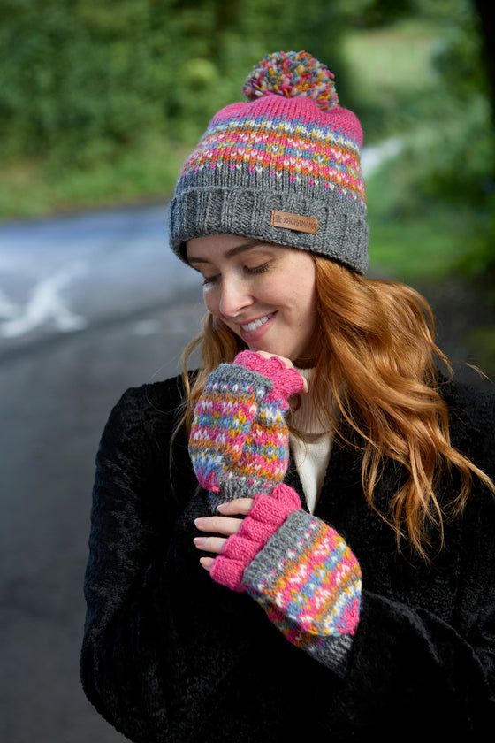 Iona Bobble Beanie Pink