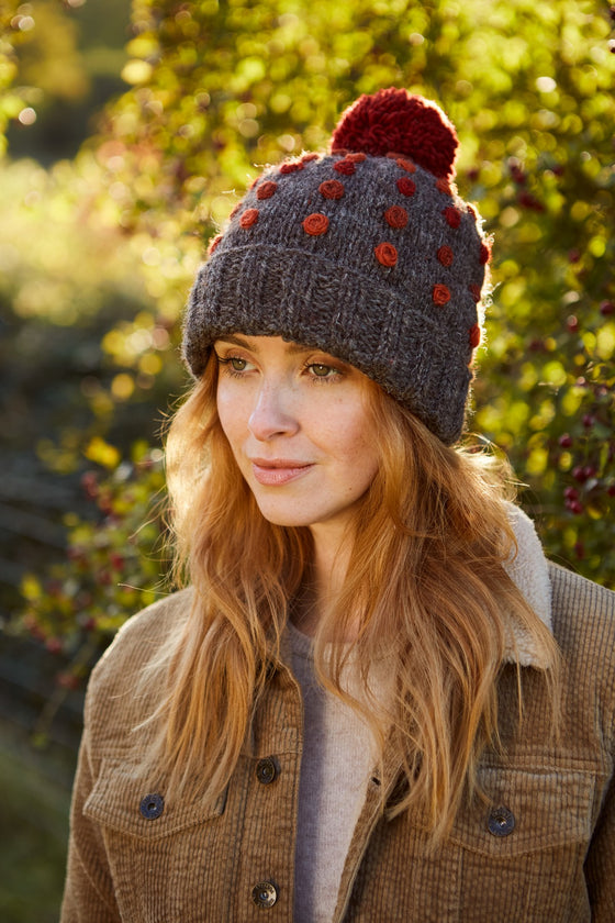 Kew Bobble Beanie Bark