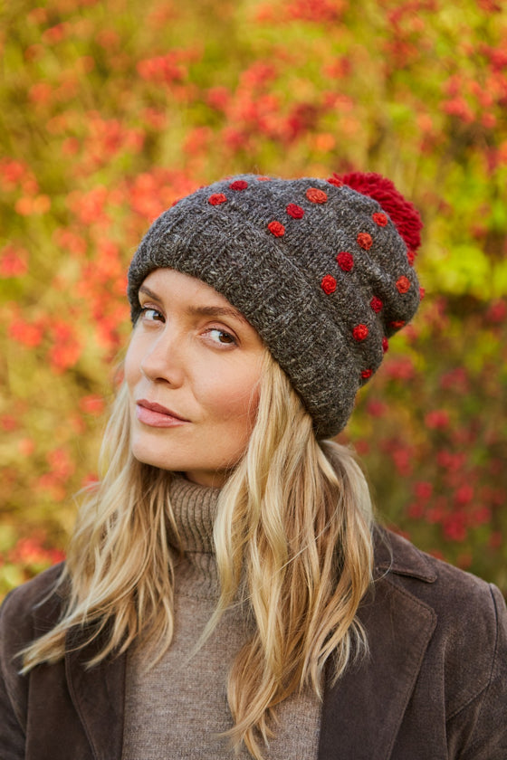 Kew Bobble Beanie Bark