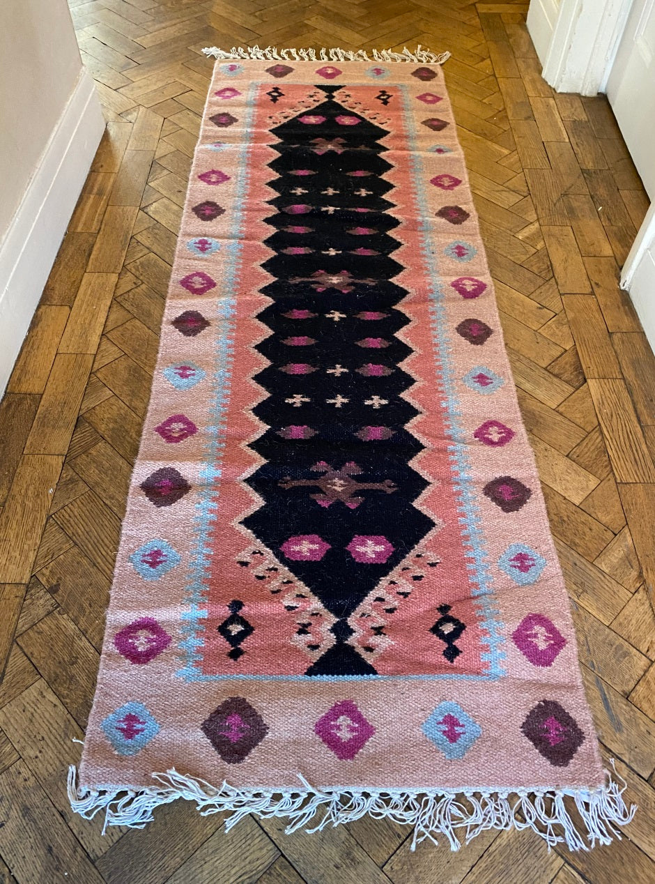 Kilim Multi Coloured  Runner 90 x 150 cm